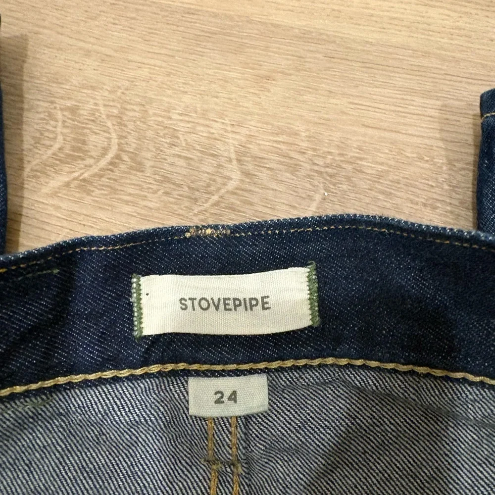 Stovepipe High Dark Blue Women's Jeans